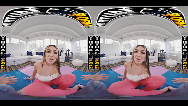 VIRTUAL PORN – While Peter Helps His Stepsis Violet Gems Do Yoga, He Rips Her Pants Open To Find Her Ass Staring At Him