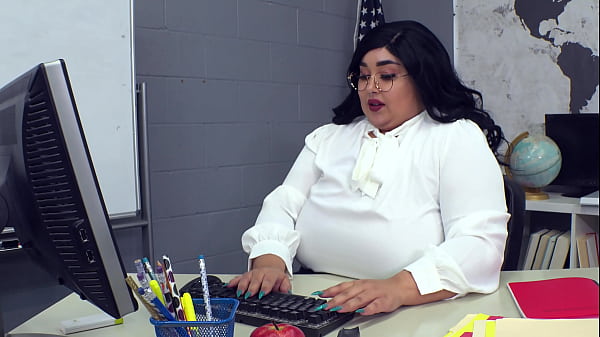 Chubby Teacher Chloe Klein Bangs Her Hung Black Student JM1243