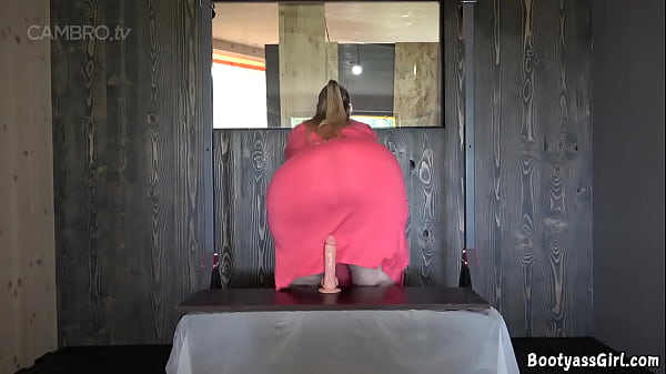 BBW PAWG jumping on her dildo