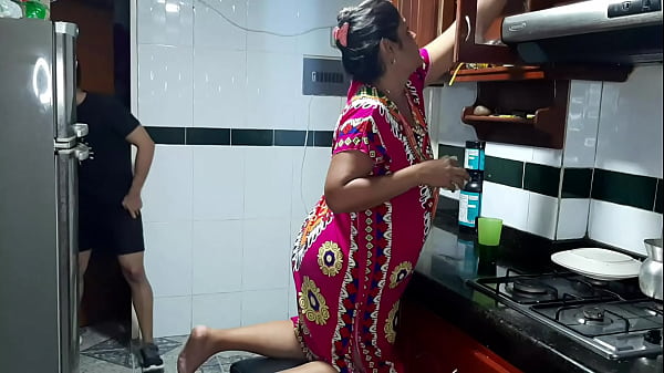 Trying My Stepmother’s Delicious Pussy in the Kitchen. Full Video