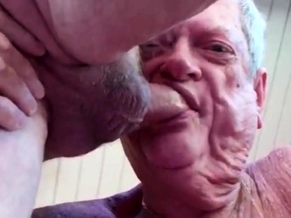 Dentured Gay Blowjob – Sucking and Enjoying It