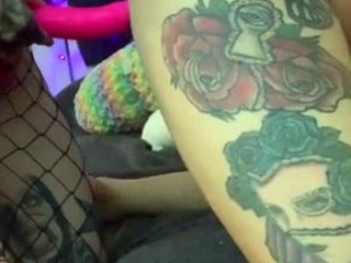 Blonde and brunette lesbians licking and sucking pussy