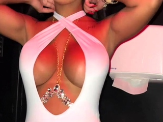 Busty brunette with big boobs rides cock