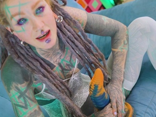 Deep into tattooed beauty Anuskatzzs holes