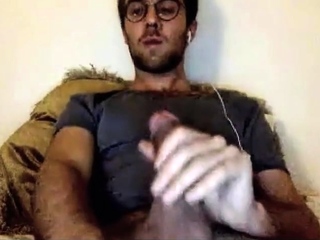 Sexy French Str8 Guy Shoots All Over Himself 214
