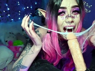 Jessy funny amateur teen brunette toying