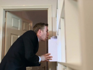 Big titted MILF boss office gloryhole suck and fuck