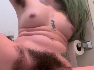 Teen Hairy Latin Girl Masturbating