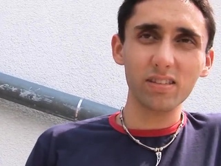 Natural woman in fishnet stockings at casting