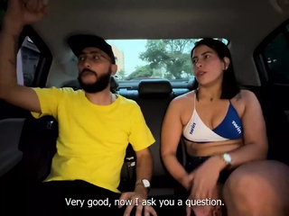 Colombian pornstar casting! In the car, we commenced and