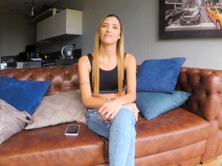 Small tits teen in lingerie sucks cock