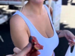 Taking Chloe Surreal And Her Melons To The Farmers Market