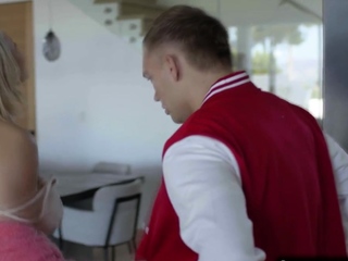 Big tits stepmom giving stepson tips then lets him fuck her