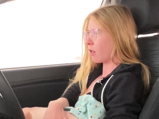Cherry Blond Small Tit Babe Sucking