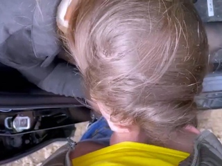 I picked up a gorgeous hooker and fucked her in my car.