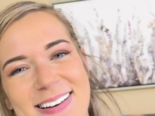 Rimming stepdaughter rides stepdaddys cock while home alone